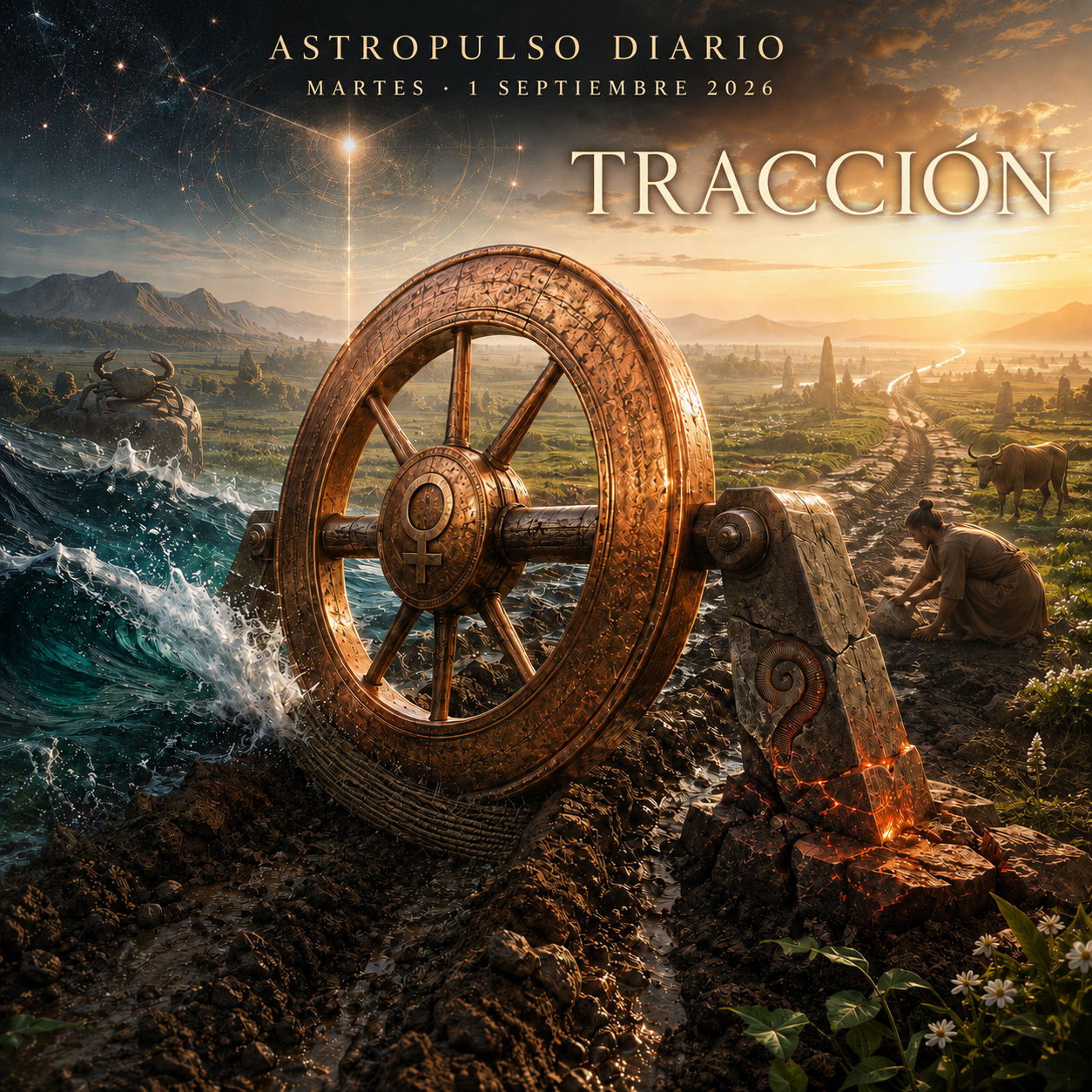 Tránsitos Astrológicos Hoy | 1 septiembre 2026 — Tracción