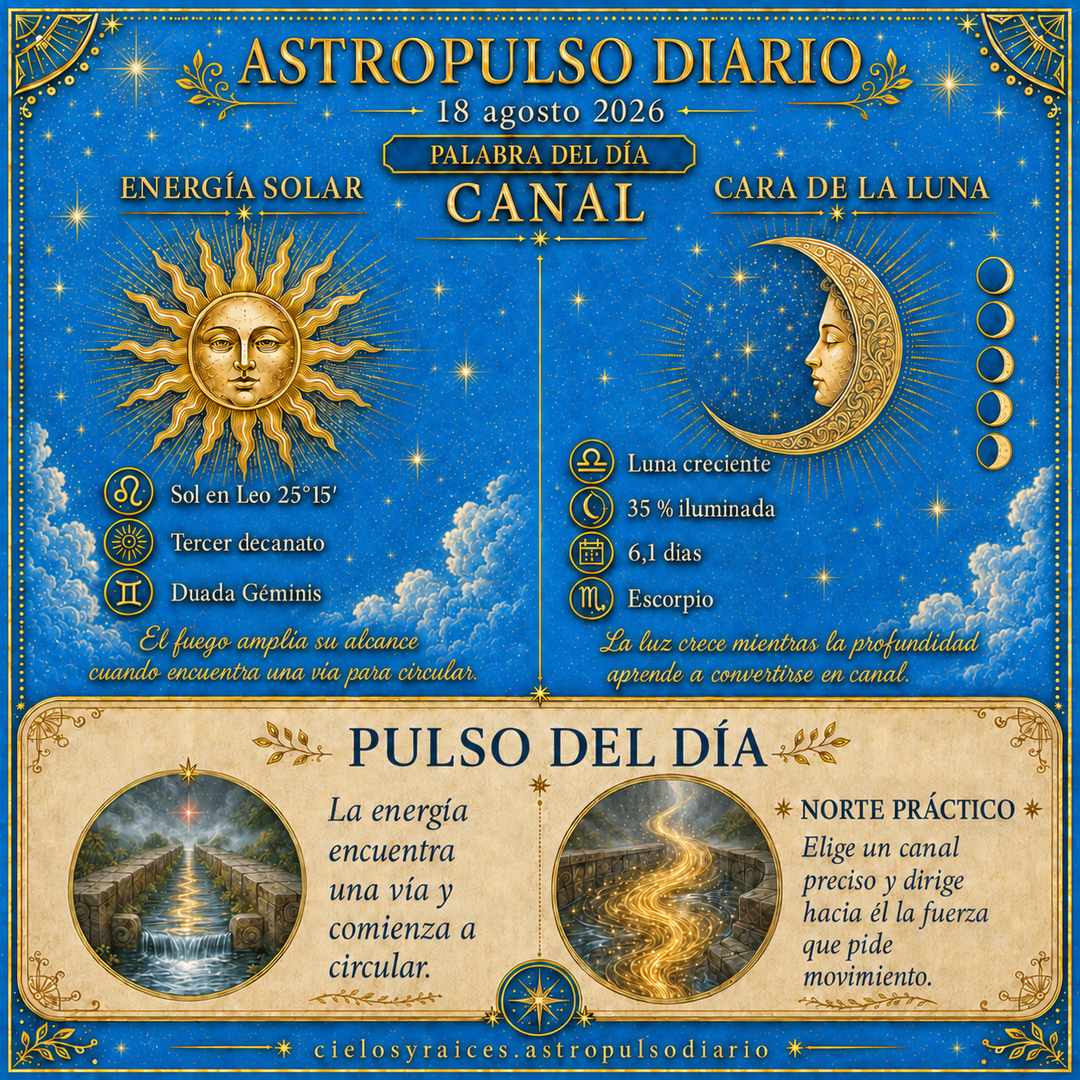 Tránsitos Astrológicos Hoy | 18 agosto 2026 — Canal