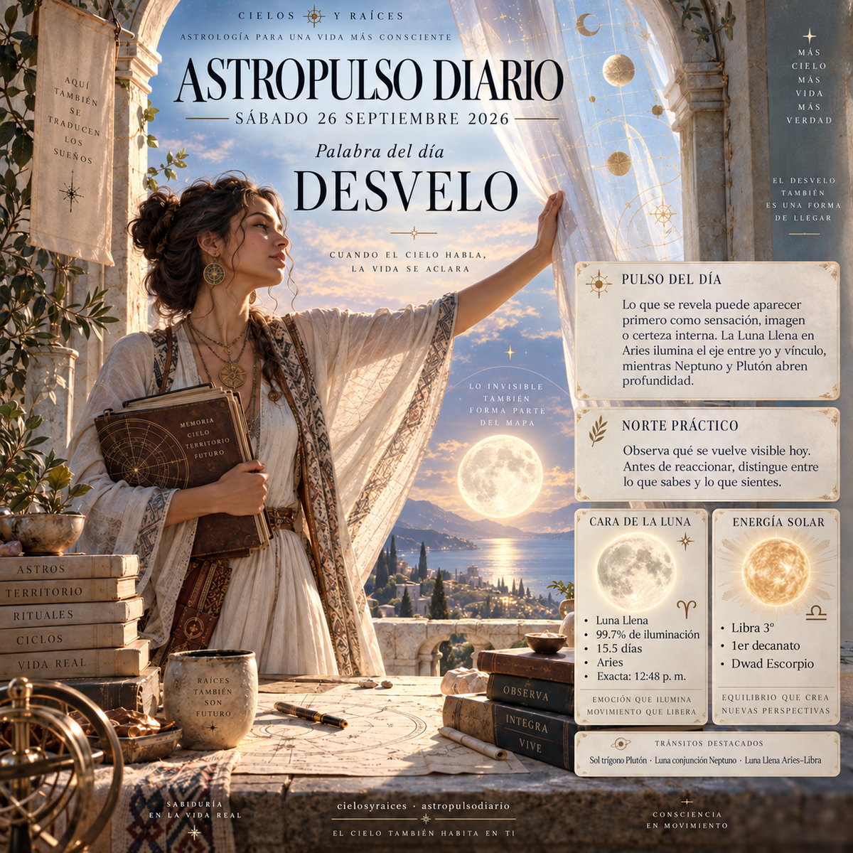 Tránsitos Astrológicos Hoy | 26 septiembre 2026 — Desvelo