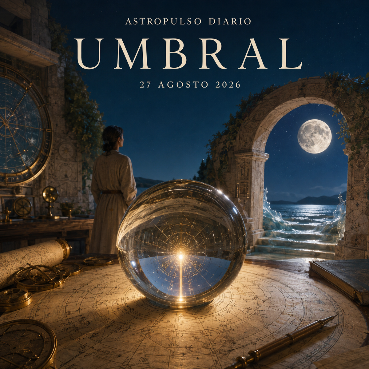 Tránsitos Astrológicos Hoy | 27 agosto 2026 — Umbral