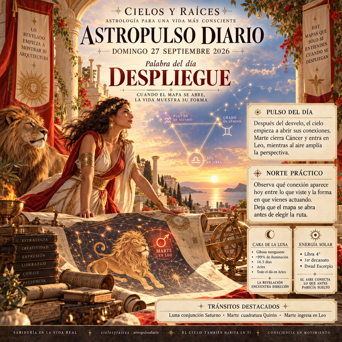 Tránsitos Astrológicos Hoy | 27 septiembre 2026 — Despliegue