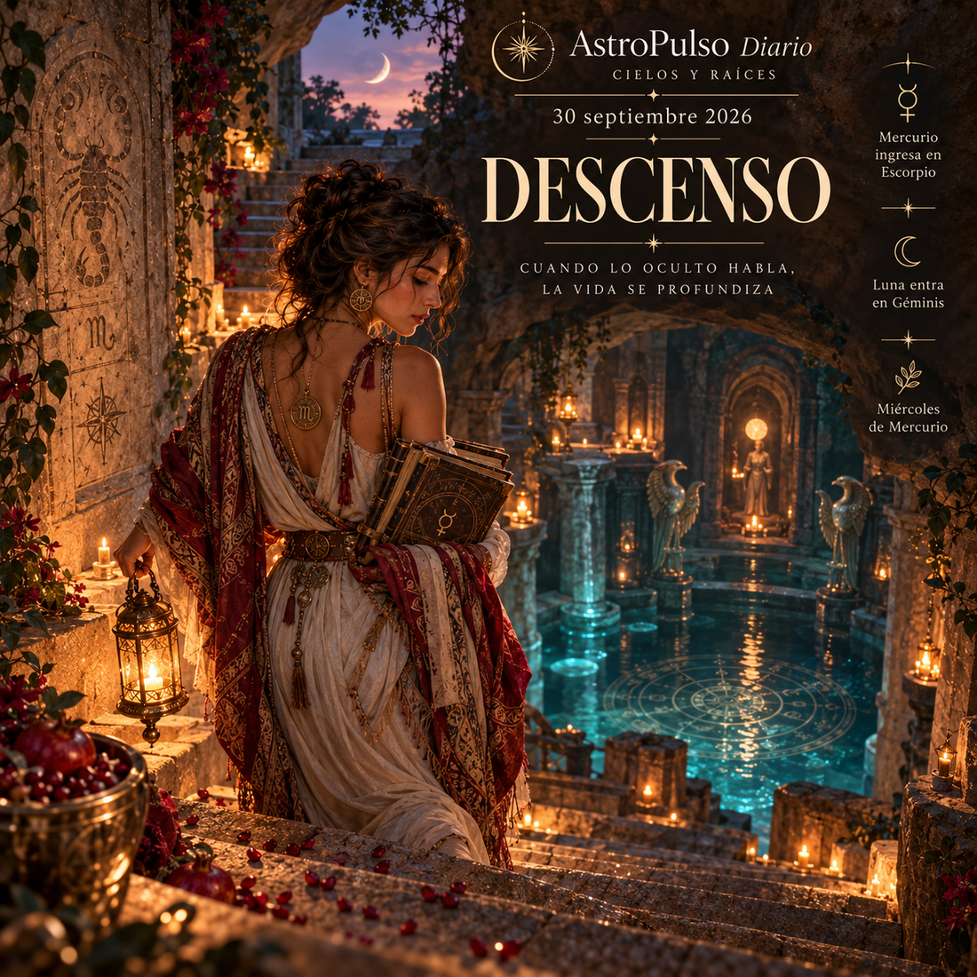 Tránsitos Astrológicos Hoy | 30 septiembre 2026 — Descenso