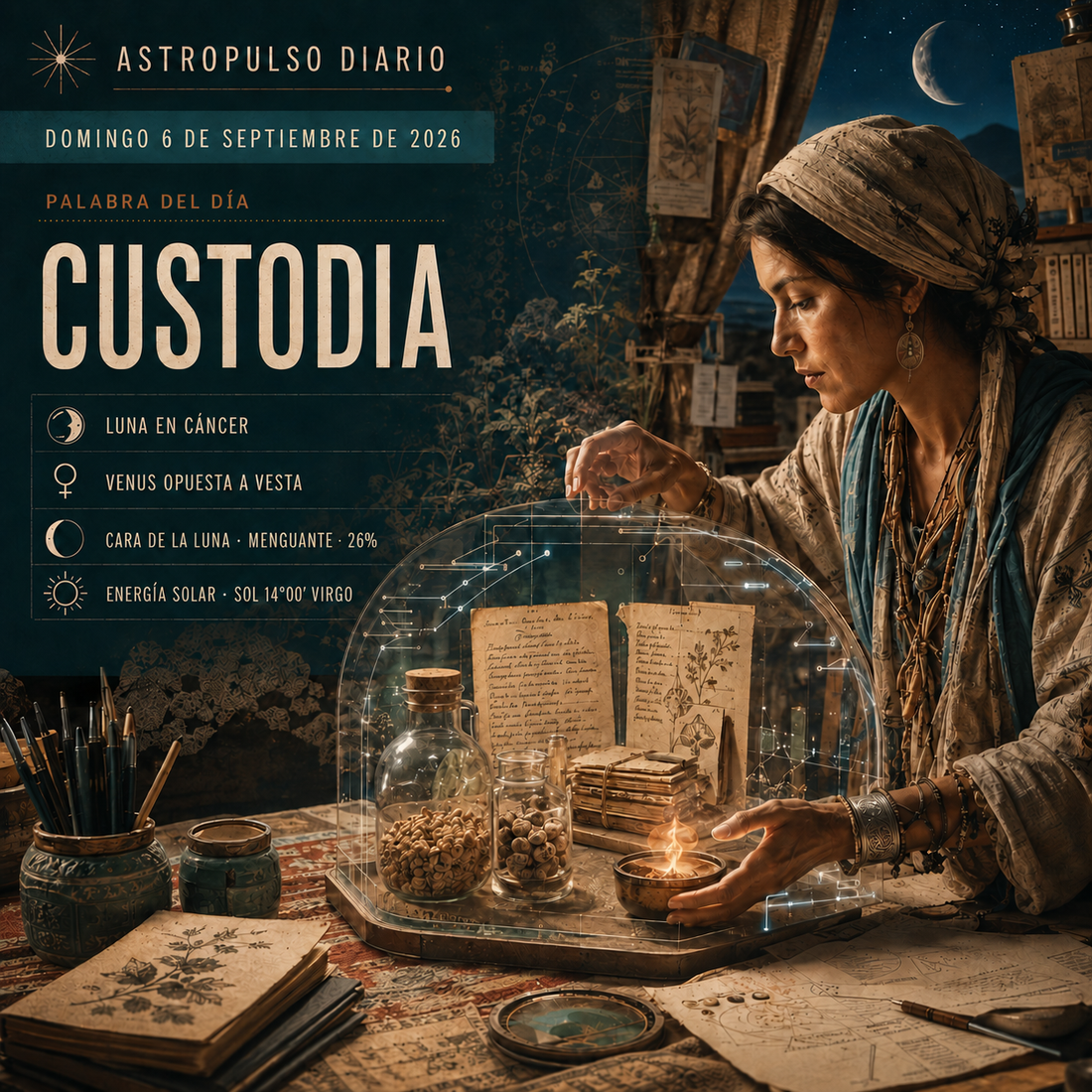 Tránsitos Astrológicos Hoy | 6 septiembre 2026 - Custodia