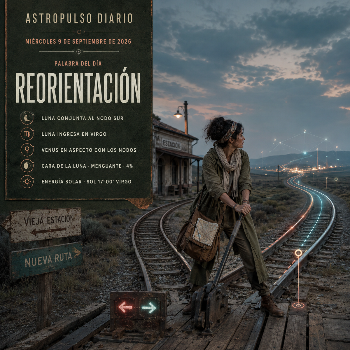 Tránsitos Astrológicos Hoy | 9 septiembre 2026 - Reorientación