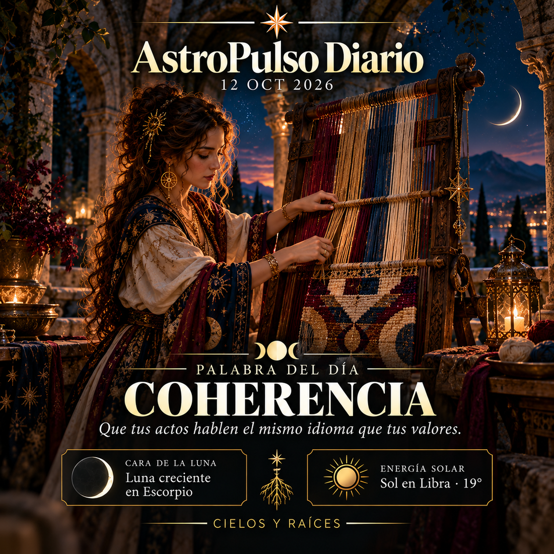 Tránsitos Astrológicos Hoy | 12 de octubre de 2026 — Coherencia