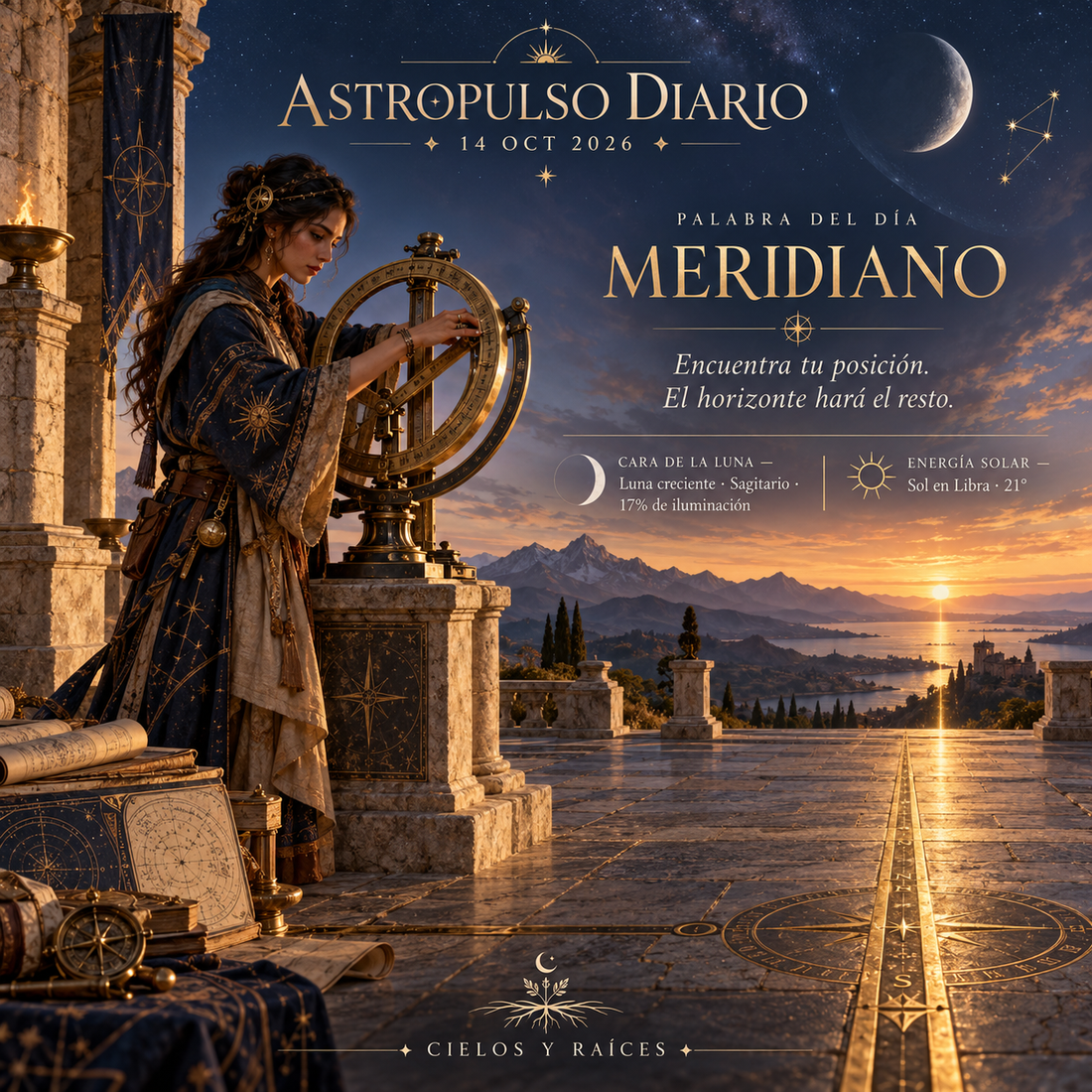 Tránsitos Astrológicos Hoy | 14 de octubre de 2026 — Meridiano