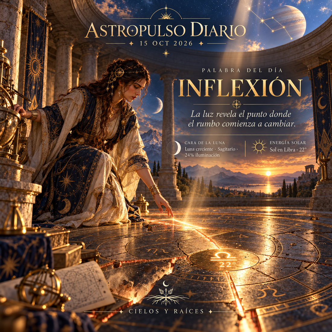 Tránsitos Astrológicos Hoy | 15 de octubre de 2026 — Inflexión