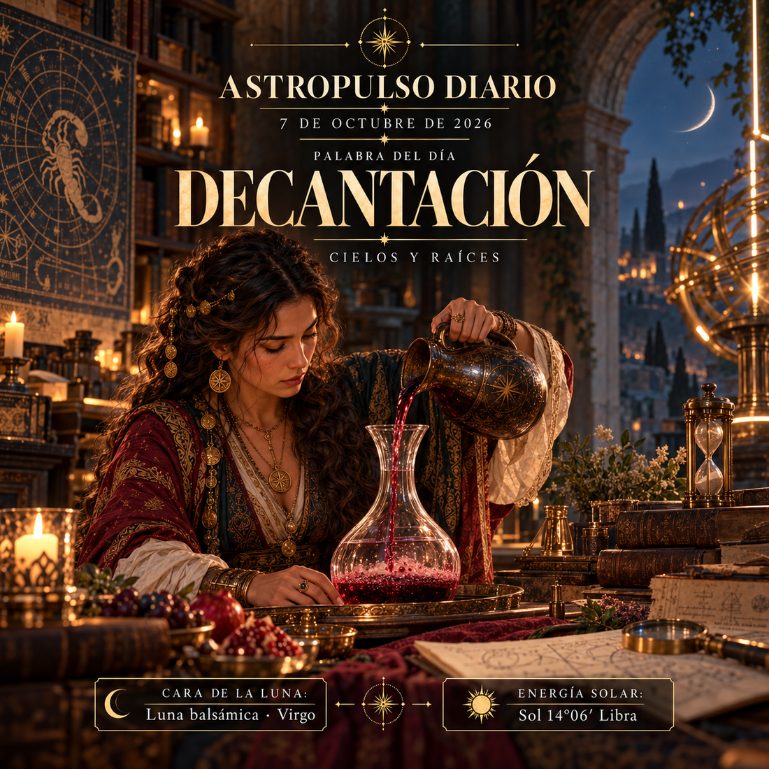 Tránsitos Astrológicos Hoy | 7 de octubre de 2026 — Decantación