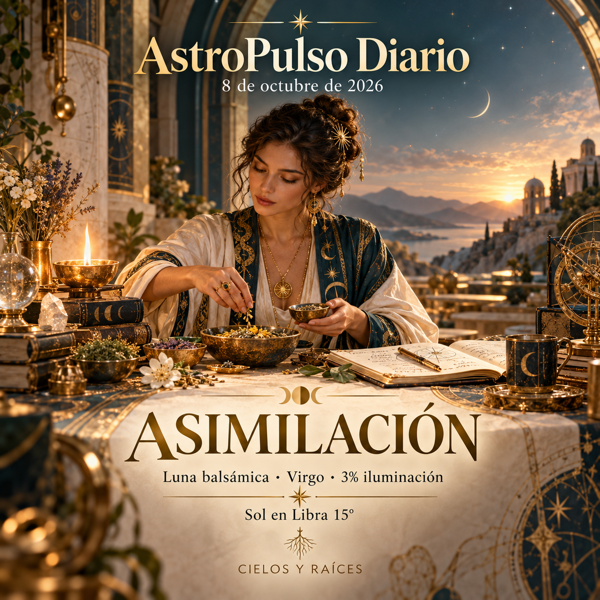 Tránsitos Astrológicos Hoy | 8 de octubre de 2026 — Asimilación
