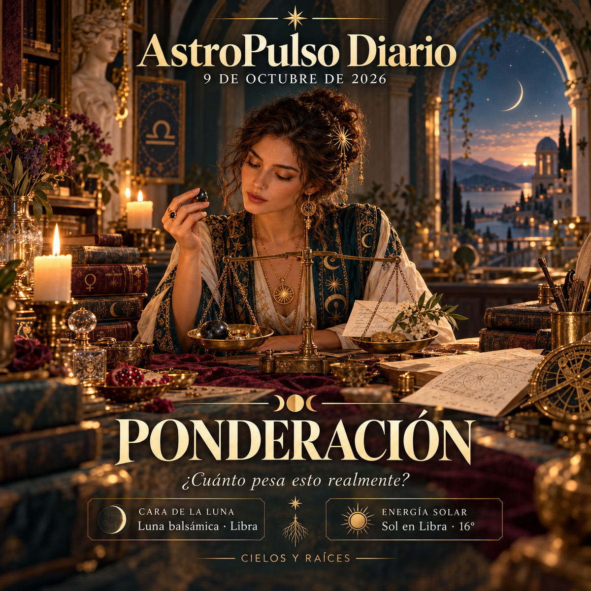 Tránsitos Astrológicos Hoy | 9 de octubre de 2026 — Ponderación